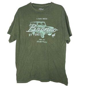 Ford Bronco A Rare Breed T-Shirt Green Sz LG Cotton